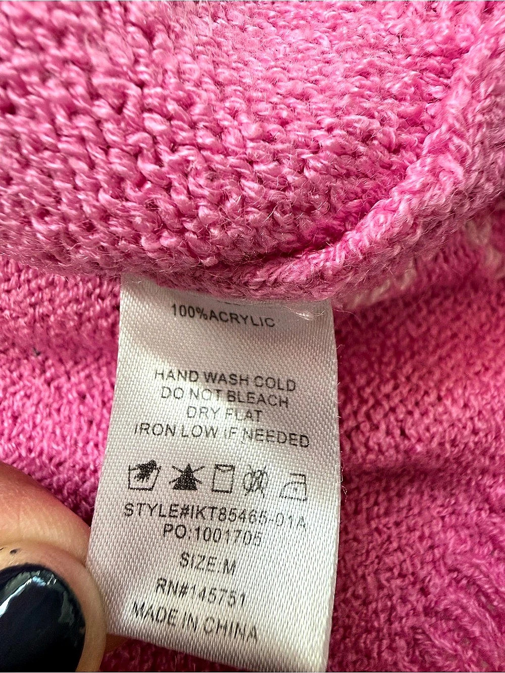 Altar’d State Star V-Neck Sweater in Pink Size Medium Like New - Picture 7 of 9
